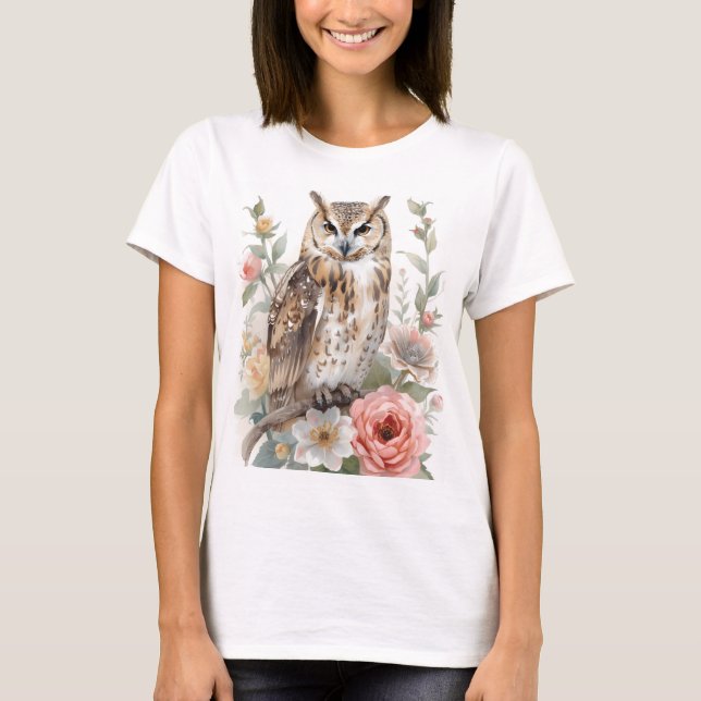 Waldkauz flüstert T-Shirt (Vorderseite)