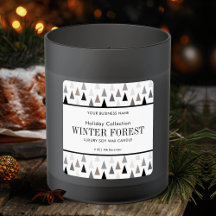 Waldkerze für das Minimalistische Winterprodukt