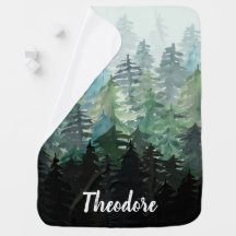 Waldkiefern Rustikale Babydecke