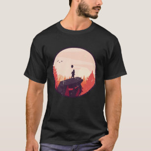 Waldkinder Wandern Bergsteigen Retro Vintag T-Shirt