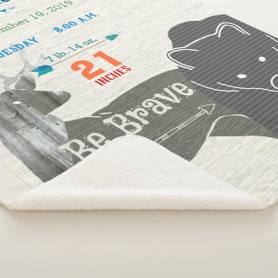 Waldkinderzimmer Bär Hirsch Baby Junge Geburt Stat Sherpadecke