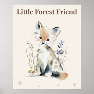 Waldkinderzimmer Zitat Druck Poster