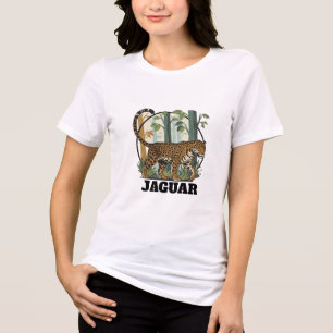 “Waldkönig Jaguar – Majestätisches Wildlife-T-Shir Tri-Blend Shirt