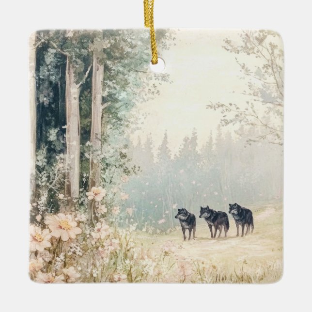 Waldkreaturen Keramikornament (Vorderseite)