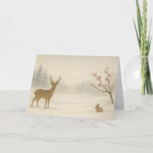 Waldkreaturen - Weihnachtskarte Feiertagskarte