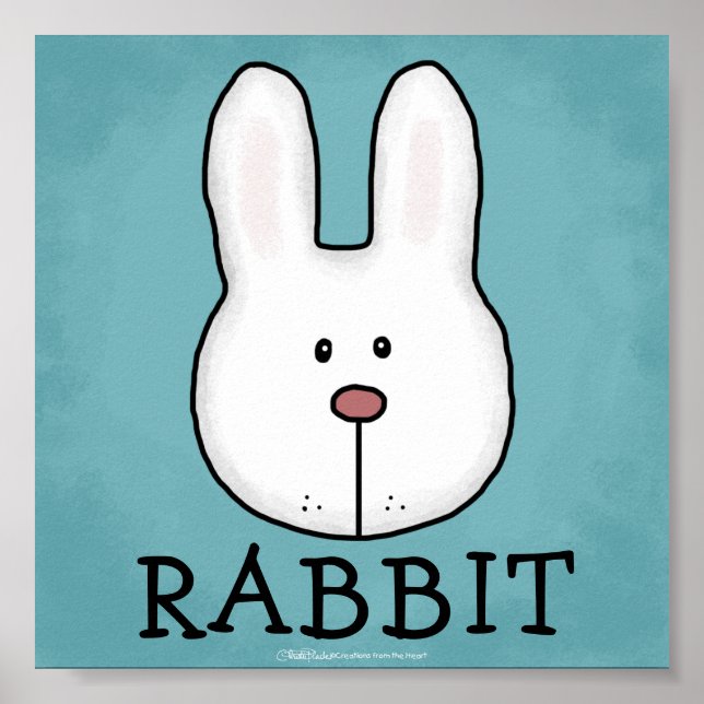 Waldkrebs-beste Waldfreunde-Kaninchen Poster (Vorne)