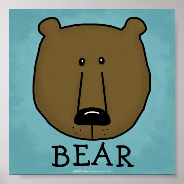 Waldkritter-bester Waldfreund-Bär Poster (Vorne)