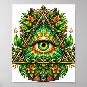 Waldkronen-Auge Poster