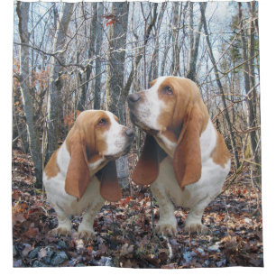 Waldland Basset Hound Duschvorhang