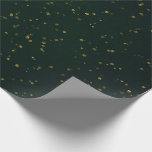 Waldland Cali Grünwald Gold Kleiner Dot Confetti Geschenkpapier<br><div class="desc">florenceK Design Delicate Wald starren Wald Papier.</div>