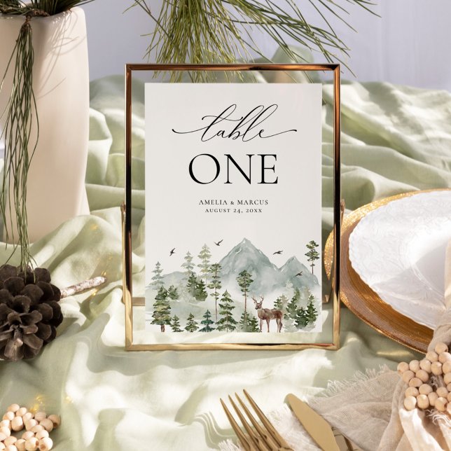 Waldland Evergreen Tischnummer (Von Creator hochgeladen)