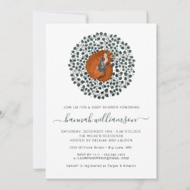 Waldland Fox & Hare | Forest Baby Dusche Einladung