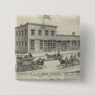 Waldland-Gebäude, Yolo-Landkreis-Bauernhof Button