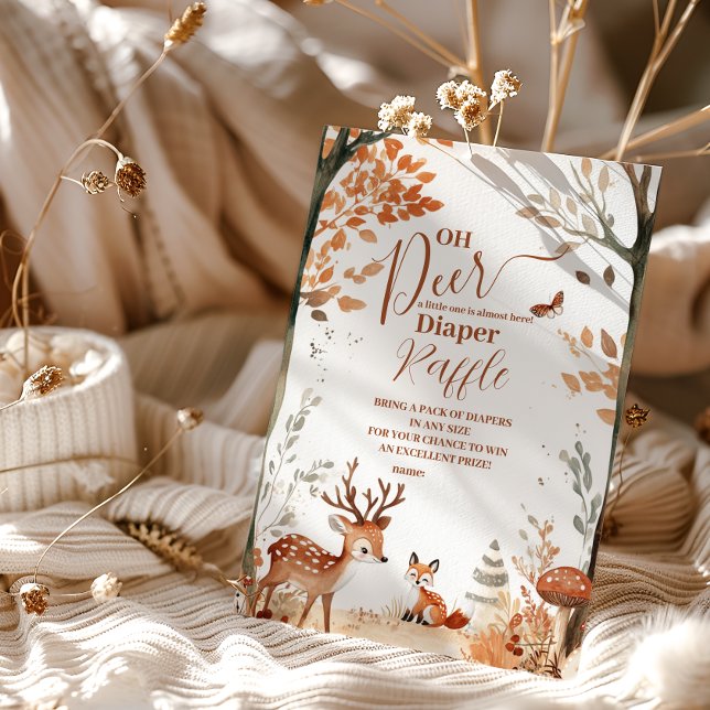 Waldland Oh Deer Forest Diapper Raffle Begleitkarte (Von Creator hochgeladen)