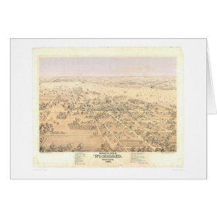 Waldland, panoramische Karte CA (1874A)