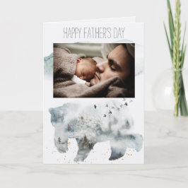 Waldland Pine Vatertag Bär mit Foto Karte