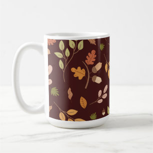 Waldland Raccoon Herbstthema neutraler dunkler Hin Kaffeetasse