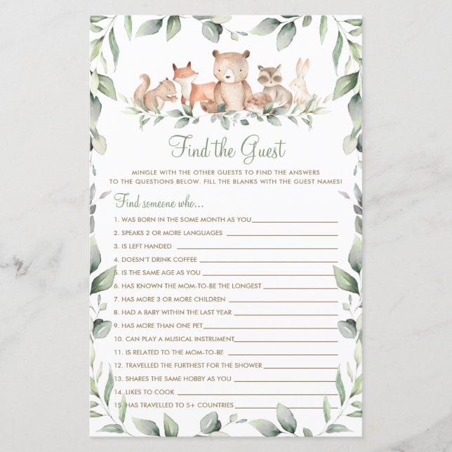 Waldland Tierwelt Finden Sie das Game (Vorderseite)