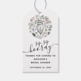 Waldland Wasserfarbe Grünes Brautparty Geschenkanhänger