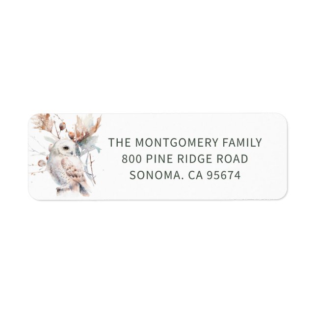 Waldland Weihnachtsfeiertage Rücksendeadresse (Vorne)