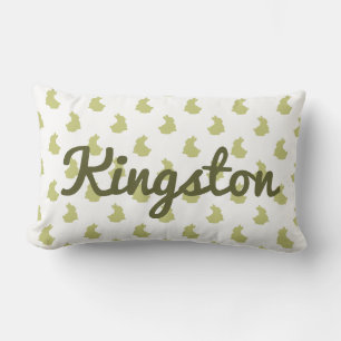 Waldland Weißes und Olivenöl Bunny Kinderzimmer Lendenkissen