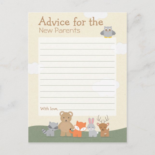 Waldlandberatung Hinweiskarte (Vorderseite)