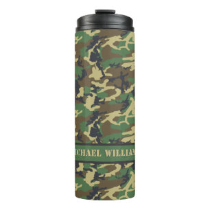 WaldlandMilitairy Camouflage-Druck - Thermosbecher