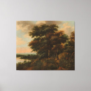 Waldlandschaft, Anthonie Waterloo, 1640 - 1690 Leinwanddruck