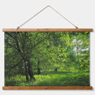 Waldlandschaft. Blackweir Woods, Cardiff Wandteppich Mit Holzrahmen