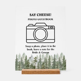 Waldlandschaft Hochzeit des Grünen Fotos Acrylschild