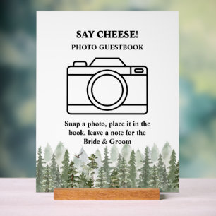 Waldlandschaft Hochzeit des Grünen Fotos Acrylschild