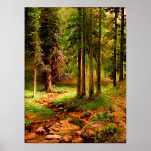 Waldlandschaft Ivan Shishkin Poster