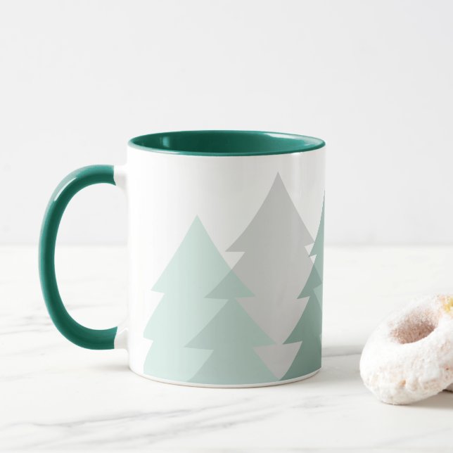 Waldlandschaft Kaffeetasse (Mit Donut)