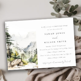 Waldlandschaft Landschaft Landschaft Sketch Probe  Einladung