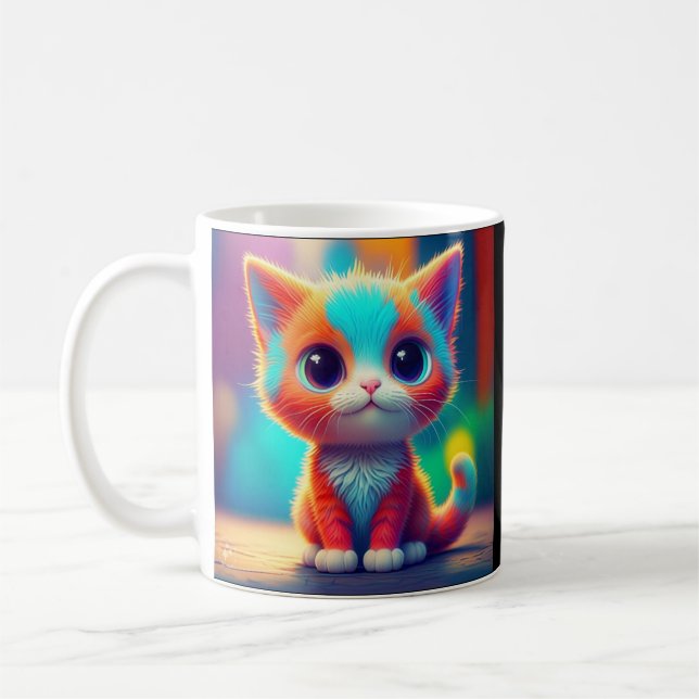 Waldlandschaft mit Waldbäumen Kaffeetasse (Links)