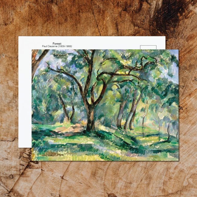 Waldlandschaft Paul Cezanne Postkarte (Von Creator hochgeladen)