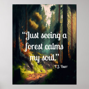 Waldlandschaft Poster