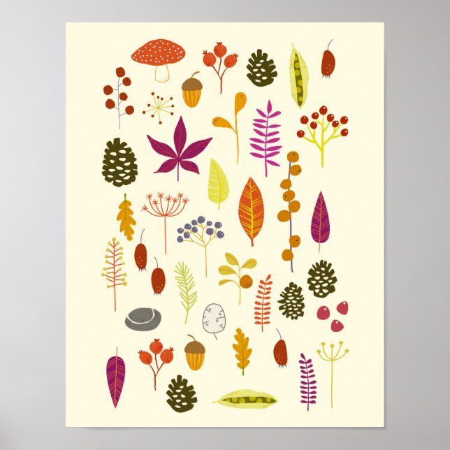 Waldlandschaft Poster (Vorne)