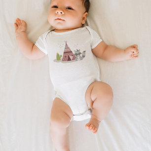 Waldlandschaft-Stammesmuster der amerikanischen Ur Baby Strampler