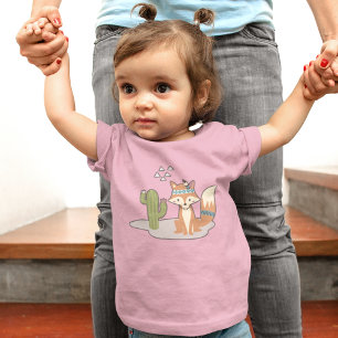 Waldlandschaft Stammesmuster der amerikanischen Ur Baby T-shirt