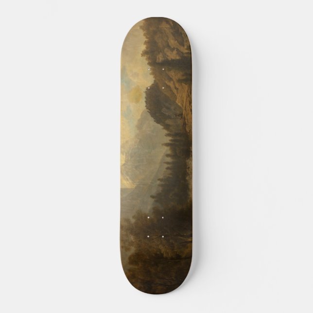 Waldlandschaft Szene (von Josef Kriehuber) Skateboard (Vorderseite)