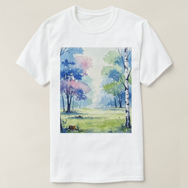 Waldlandschaft T-Shirt (Design vorne)