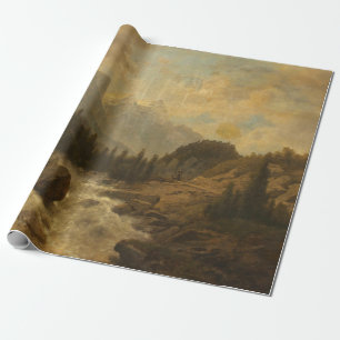 Waldlandschaftsszene (von Josef Kriehuber) Geschenkpapier