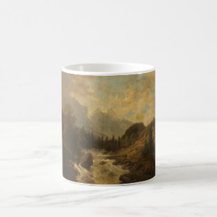 Waldlandschaftsszene (von Josef Kriehuber) Kaffeetasse