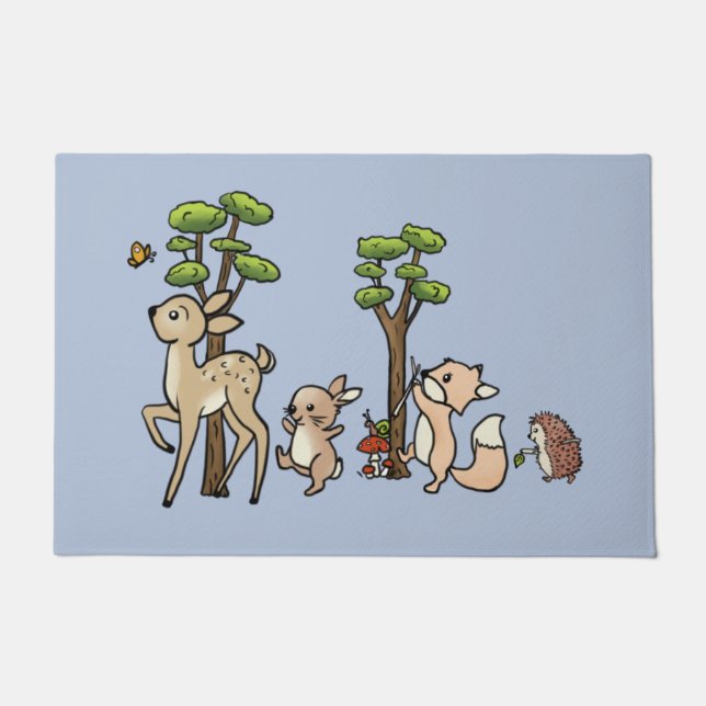 Waldlauf Fußmatte (Vorderseite)