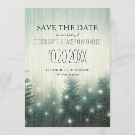 Waldlichter | Rustikal Save the Date