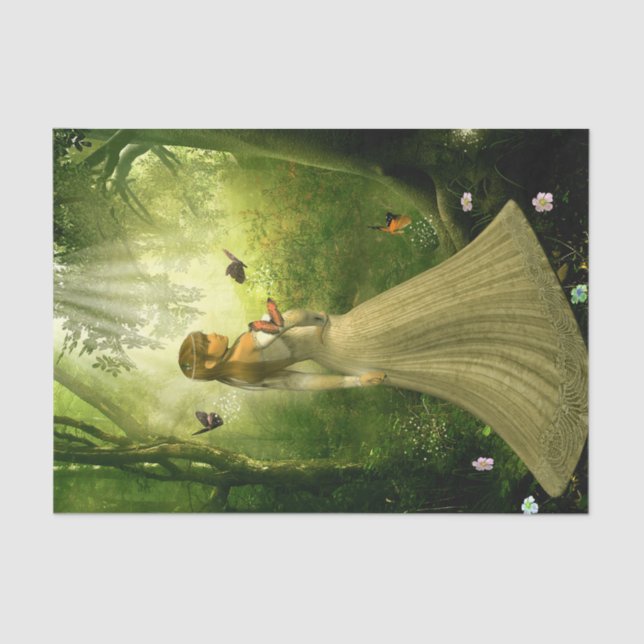 Waldmädchen Seidenpapier (Vorderseite)