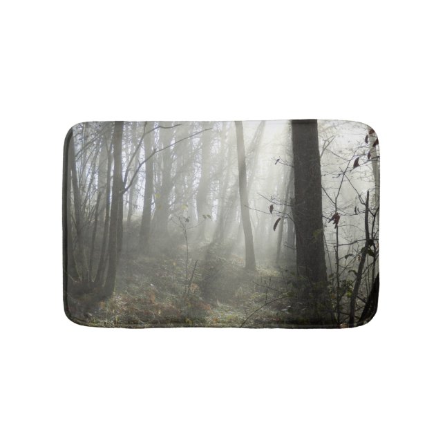 Waldmorning nebel Bath Mat Badematte (Vorderseite)