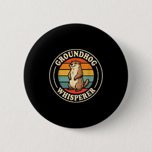 Waldmurmeltier-Flüsterer-Team Schatten Cool Waldmu Button