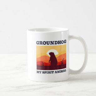 Waldmurmeltier ist mein spirituelles Tier Lustige  Kaffeetasse